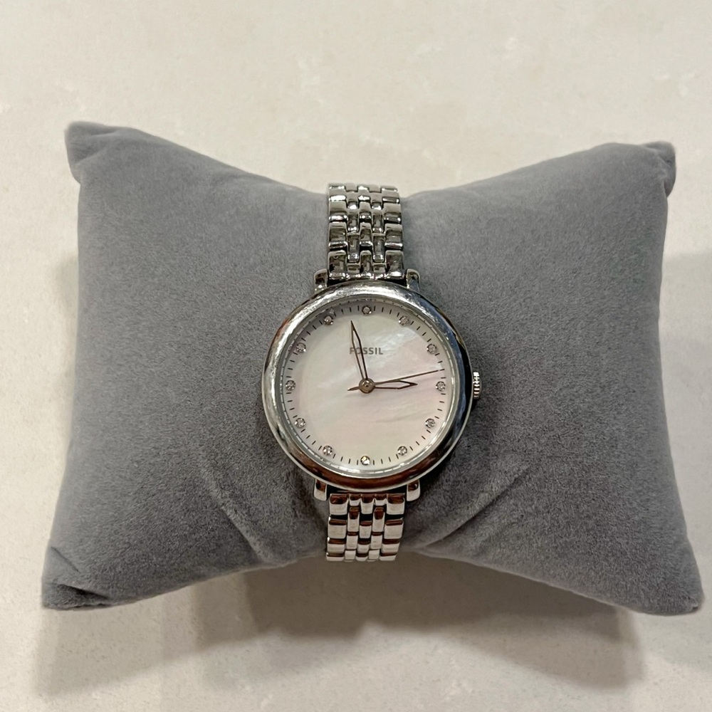 Fossil ES4029 Jacqueline Mother of Pearl Dial Stainless Steel Women's Watch